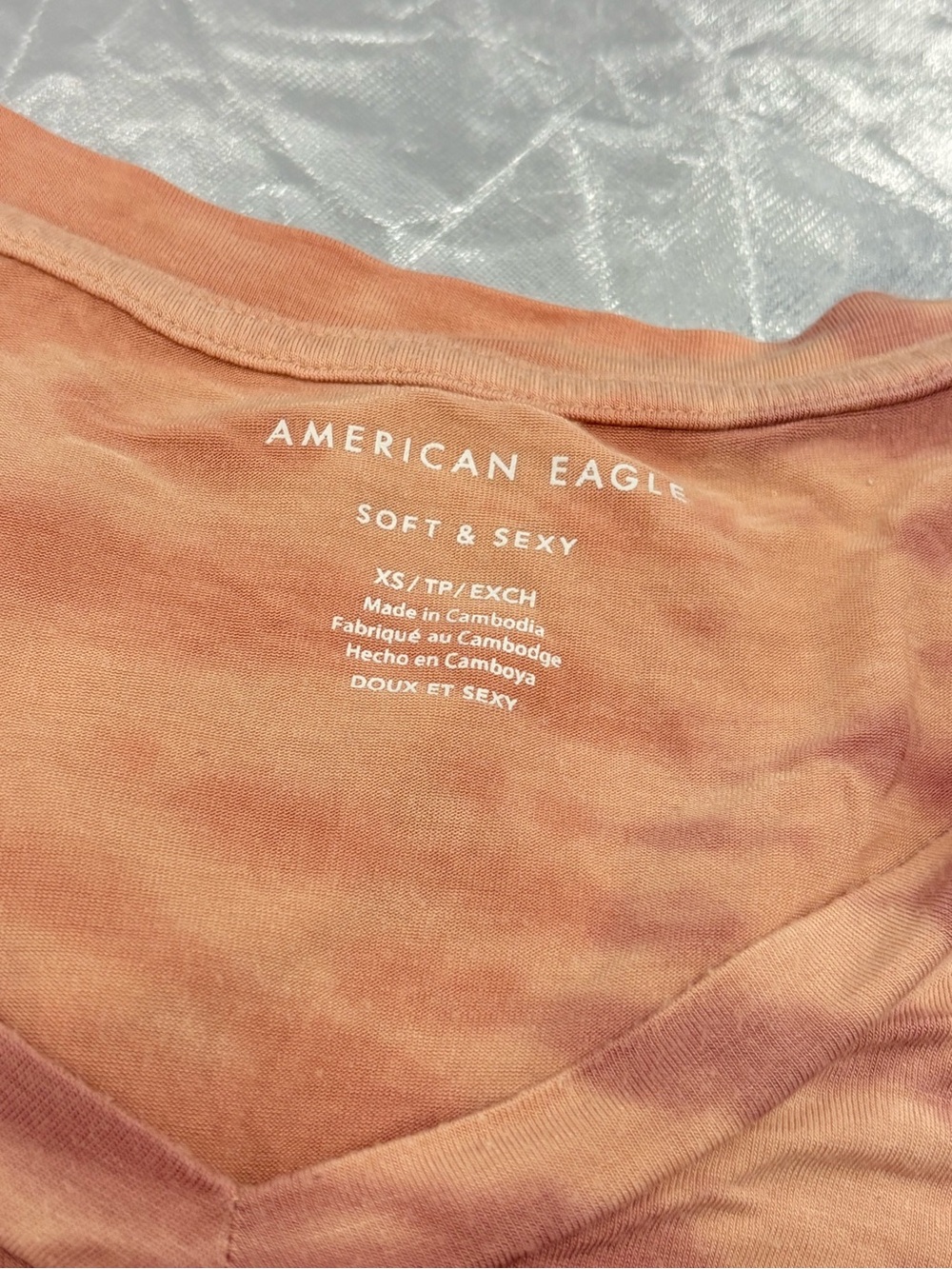 American Eagle Outfitters Soft & Sexy Short Sleeve Tie Dye Tee